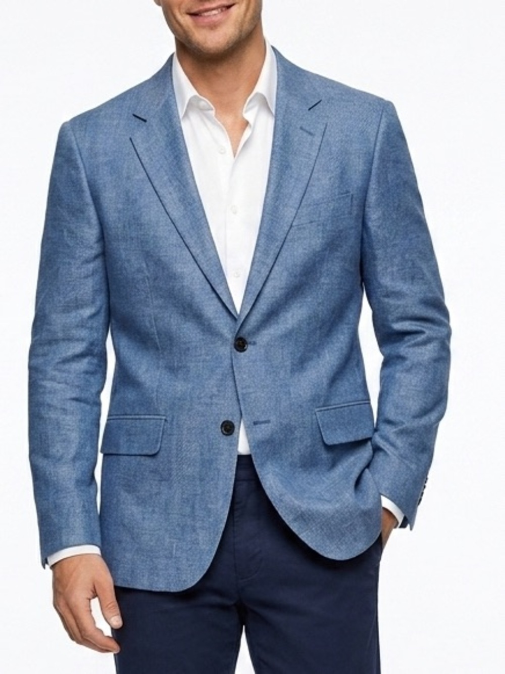 NWT Rodd & Gunn Doyleston Jacket Denim Blue Sport Coat Linen Cotton Sz S
